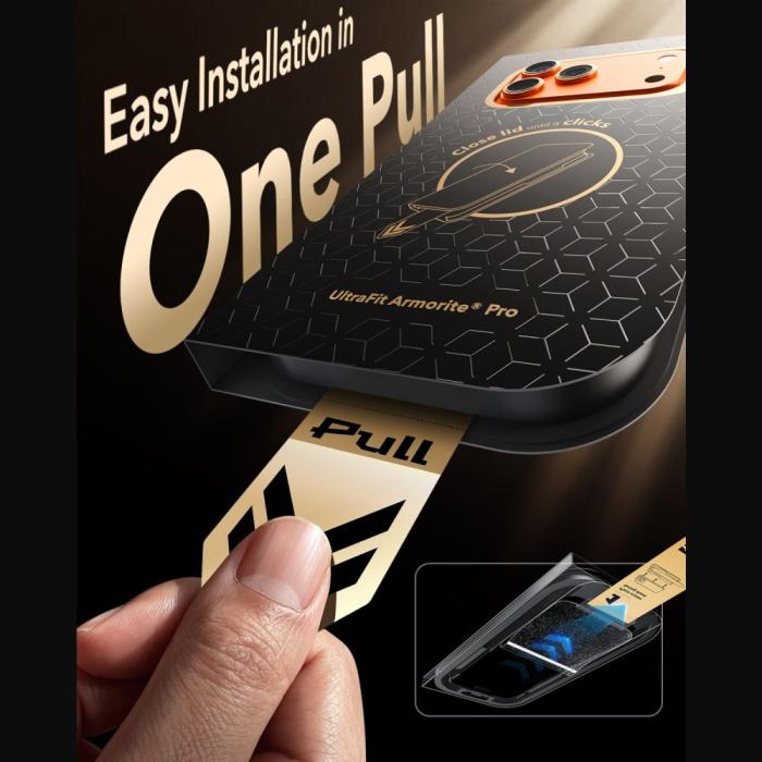 Bild 5, ESR ESR iPhone 18 Pro Max/17 Pro Max Skärmskydd UltraFit Amorite Pro Härdat Glas - Teknikhallen.se