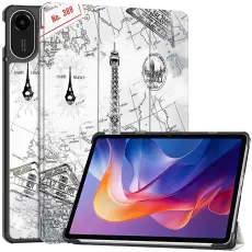  Xiaomi Redmi Pad 2 Fodral Tri-Fold Eiffeltornet - Teknikhallen.se