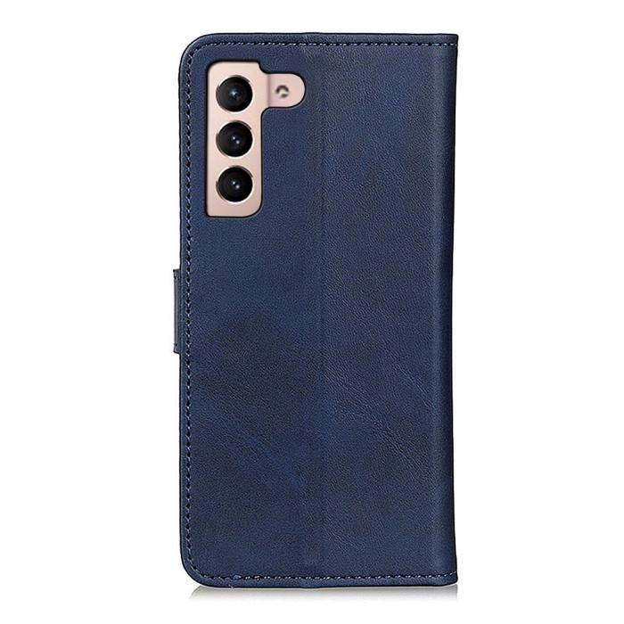 Bild 3,  Samsung Galaxy S22 Plus Fodral Solid Läder Blå - Teknikhallen.se