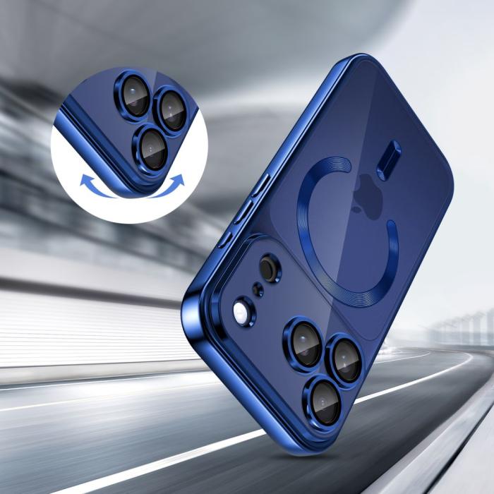 Bild 3, Tech-Protect Tech-Protect iPhone 17 Pro Max Skal MagSafe MagFlex Deep Blue - Teknikhallen.se