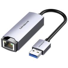 MINDPURE MINDPURE USB-A 3.0 - RJ45 N&auml;tverksadapter Gr&aring; - Teknikhallen.se