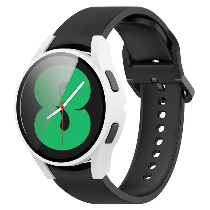 Bild 2,  Galaxy Watch FE/4 40 mm Skal Med Skärmskydd Vit - Teknikhallen.se