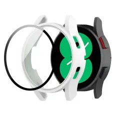  Galaxy Watch FE/4 40 mm Skal Med Sk&auml;rmskydd Vit - Teknikhallen.se
