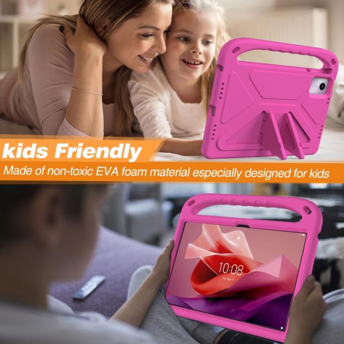 Bild 5,  Lenovo Tab M11 Kickstand Skal EVA För Barn Rosa - Teknikhallen.se