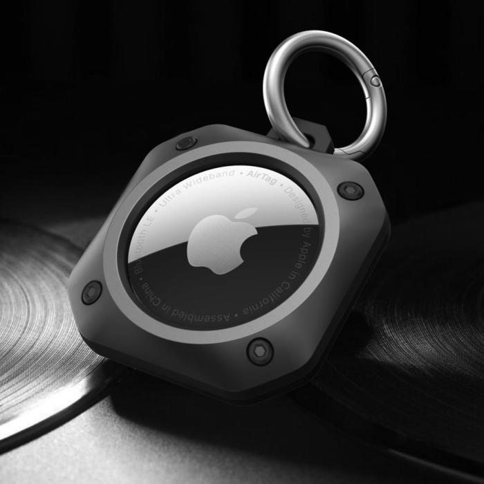 Bild 3, Tech-Protect Tech-Protect Apple AirTag Hållare Rough Pro Svart - Teknikhallen.se