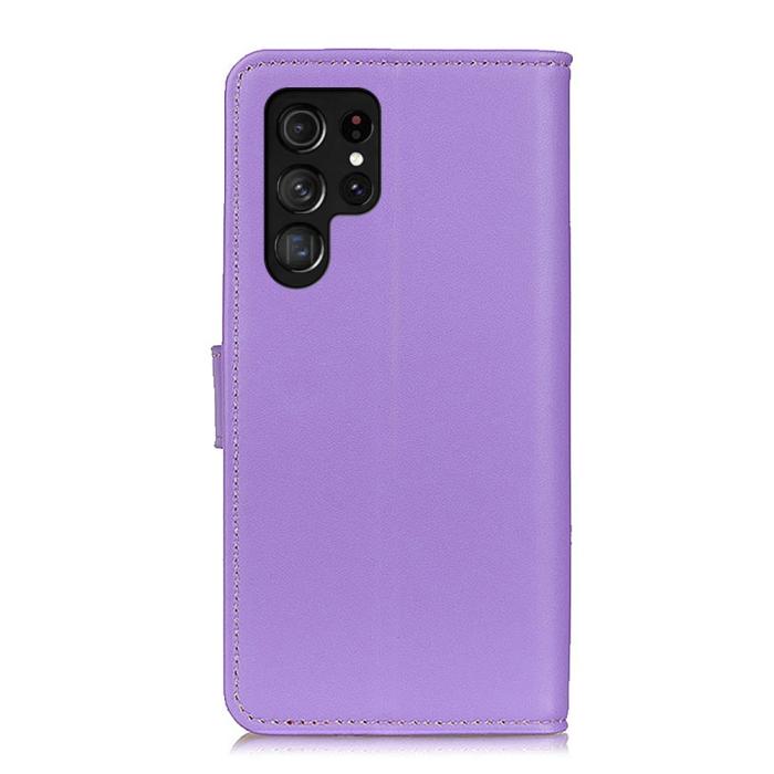 Bild 3,  Samsung Galaxy S22 Ultra Fodral Läder Lila - Teknikhallen.se