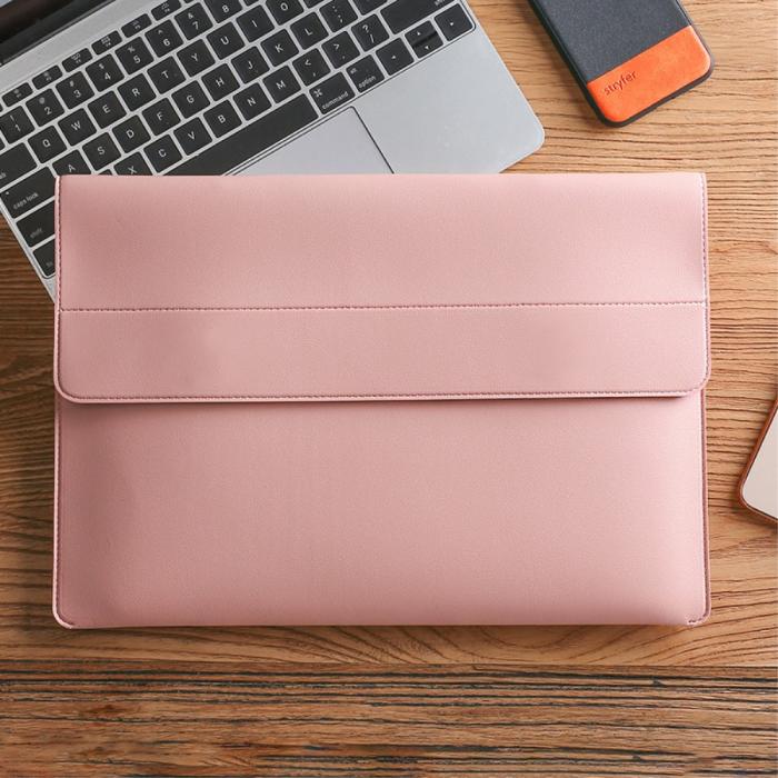 Bild 4,  Laptop Sleeve 2-Set PU-Läder Väska 14
