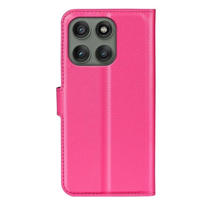 Bild 3,  Motorola Edge 60 Pro Fodral Litchi Läder Rosa - Teknikhallen.se
