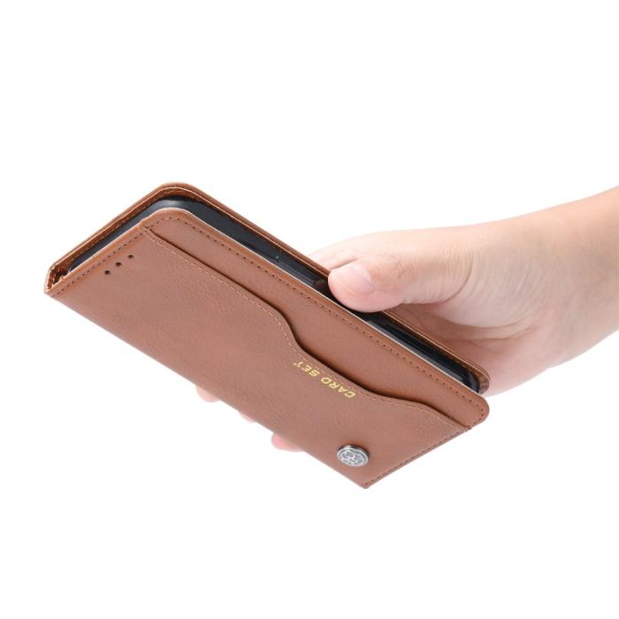Bild 4,  iPhone 15 Fodral Flip Med Frontficka Röd - Teknikhallen.se