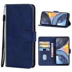  Motorola Moto G22 Fodral L&auml;der Bl&aring; - Teknikhallen.se