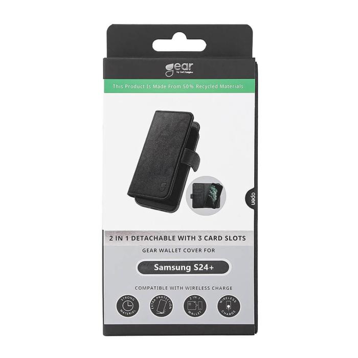 Bild 5, Gear GEAR Samsung Galaxy S24 Plus 2in1 Magnet Fodral / Skal Svart - Teknikhallen.se