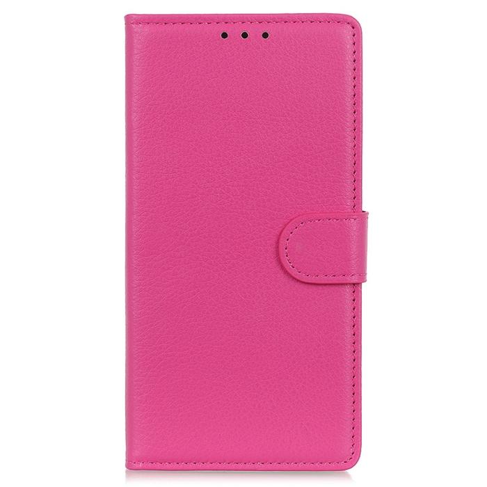 Bild 6,  Google Pixel 8 Pro Fodral Litchi Läder Rosa - Teknikhallen.se