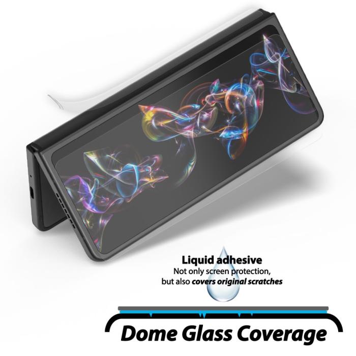 Bild 3, Whitestone Whitestone Samsung Galaxy Z Fold 4 2-PACK Skärmskydd DOME Glass - Teknikhallen.se