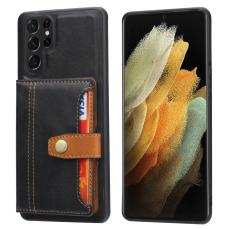  Galaxy S24 Ultra Skal Med Pl&aring;nboksfunktion Svart - Teknikhallen.se
