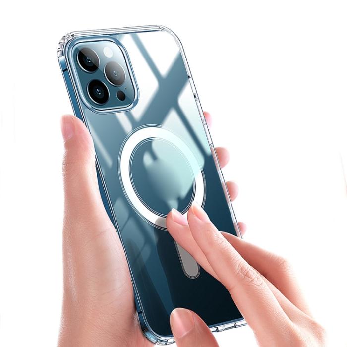 Bild 2,  iPhone 14 Skal MagSafe Akryl/TPU Transparent - Teknikhallen.se