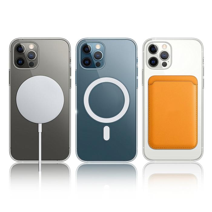 Bild 6,  iPhone 14 Skal MagSafe Akryl/TPU Transparent - Teknikhallen.se