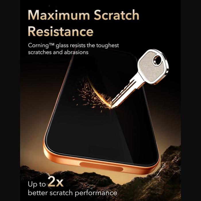 Bild 6, ESR ESR iPhone 18 Pro Max/17 Pro Max Skärmskydd UltraFit Amorite Pro Härdat Glas - Teknikhallen.se