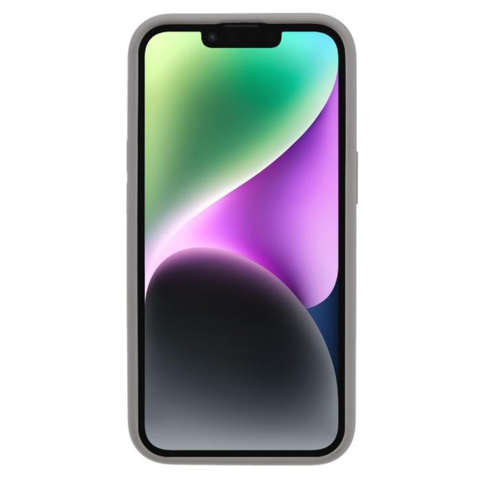 Bild 2,  iPhone 15 Plus Skal Liquid Silikon Grå - Teknikhallen.se
