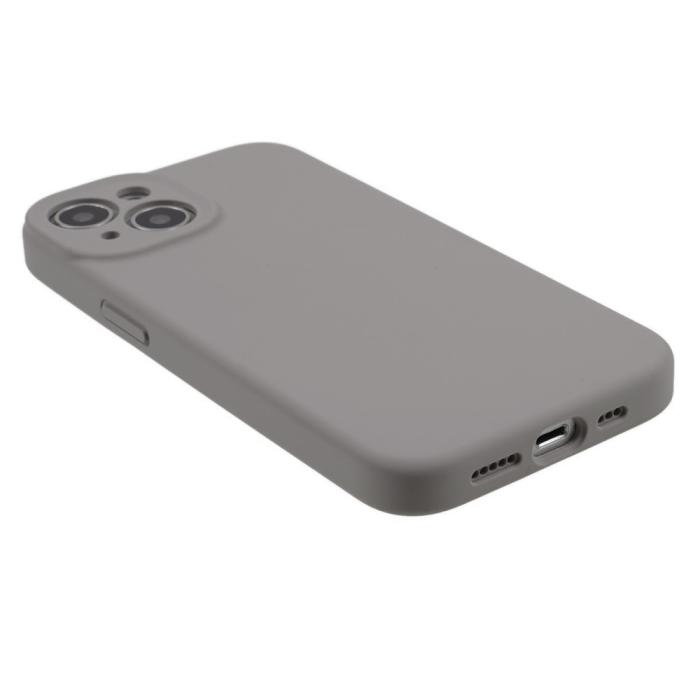 Bild 5,  iPhone 15 Plus Skal Liquid Silikon Grå - Teknikhallen.se