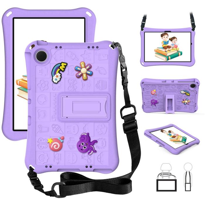 Bild 3,  Samsung Galaxy Tab A11 Plus / A9 Plus Skal EVA Kickstand Lila - Teknikhallen.se
