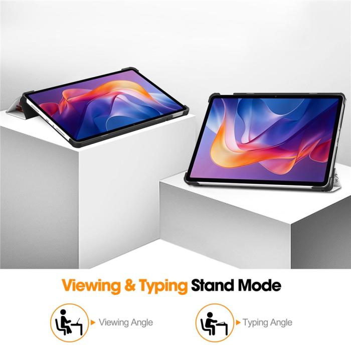 Bild 4,  Xiaomi Redmi Pad 2 Fodral Tri-Fold Eiffeltornet - Teknikhallen.se