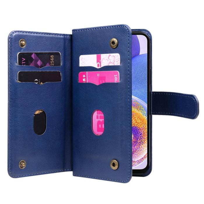 Bild 4,  Samsung Galaxy A23 5G Fodral Multifunktionell Mörk Blå - Teknikhallen.se