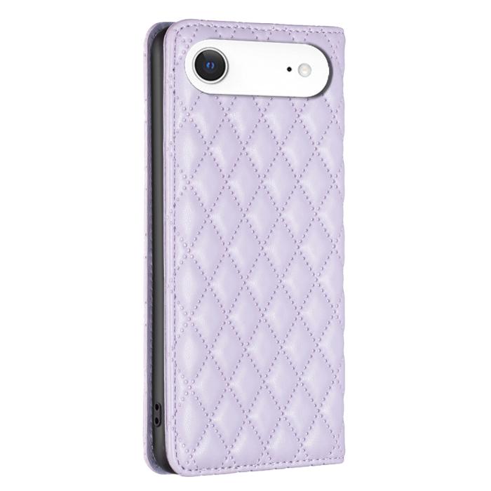 Bild 3, BINFEN BINFEN iPhone Air Fodral Diamond Flip Läder Lila - Teknikhallen.se