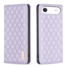 BINFEN BINFEN iPhone Air Fodral Diamond Flip L&auml;der Lila - Teknikhallen.se