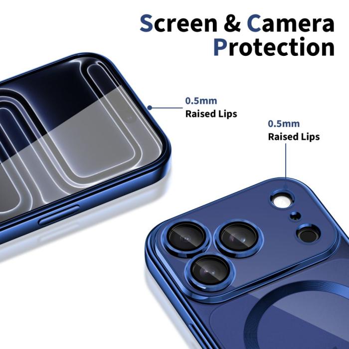 Bild 2, Tech-Protect Tech-Protect iPhone 17 Pro Skal MagSafe MagFlex Deep Blue - Teknikhallen.se