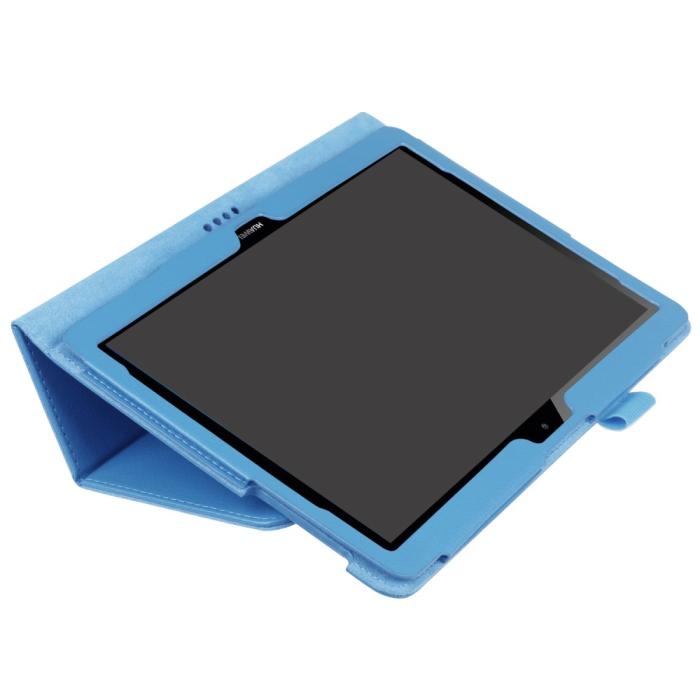 Bild 3,  Huawei MediaPad T3 10 - Litchi läderfodral - Ljus Blå - Teknikhallen.se