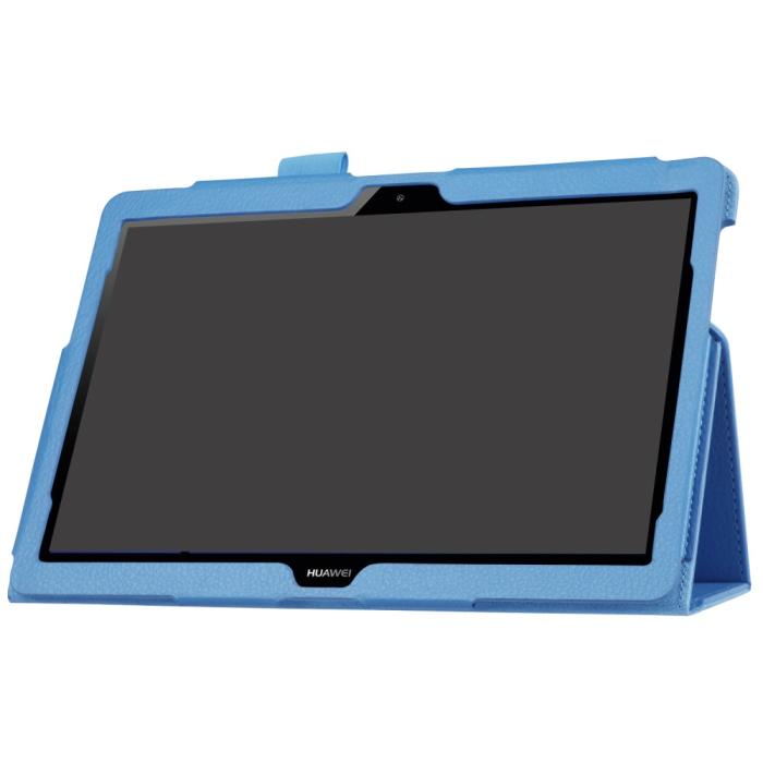 Bild 5,  Huawei MediaPad T3 10 - Litchi läderfodral - Ljus Blå - Teknikhallen.se