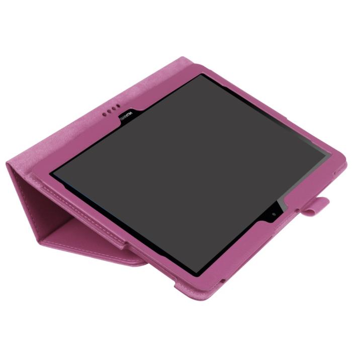 Bild 3,  Huawei MediaPad T3 10 - Litchi läderfodral - Lila - Teknikhallen.se