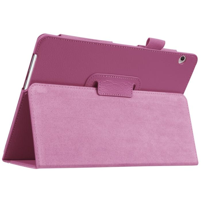 Bild 4,  Huawei MediaPad T3 10 - Litchi läderfodral - Lila - Teknikhallen.se