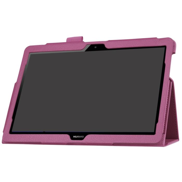 Bild 5,  Huawei MediaPad T3 10 - Litchi läderfodral - Lila - Teknikhallen.se
