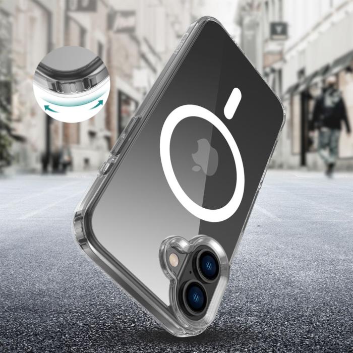 Bild 2, Tech-Protect Tech-Protect iPhone 16 Plus Skal MagSafe FlexAir Hybrid - Teknikhallen.se