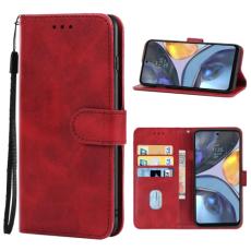  Motorola Moto G22 Fodral L&auml;der R&ouml;d - Teknikhallen.se