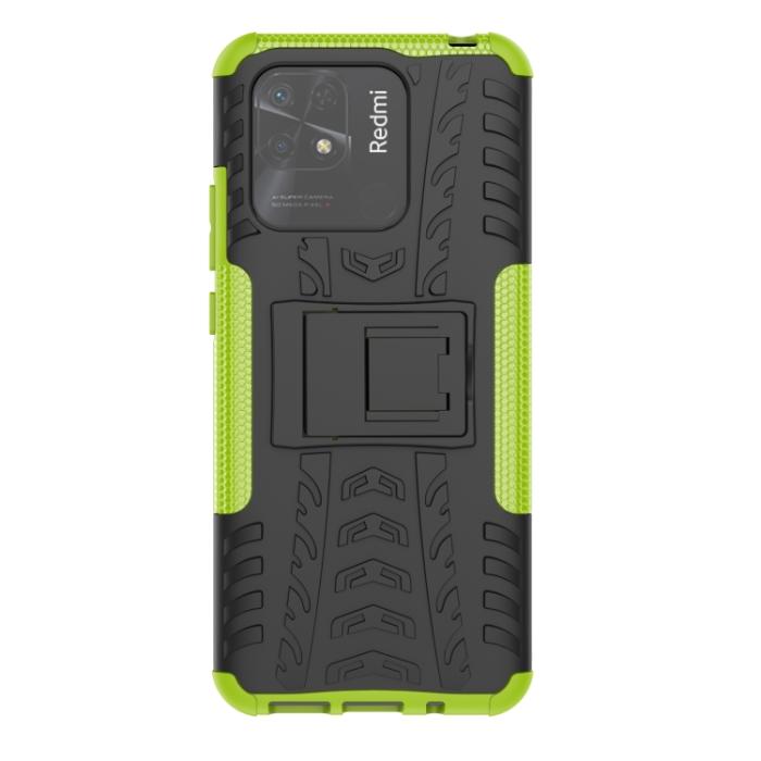 Bild 2,  Xiaomi Redmi 10C Skal Ultimata Stöttåligt med Stöd Grön - Teknikhallen.se
