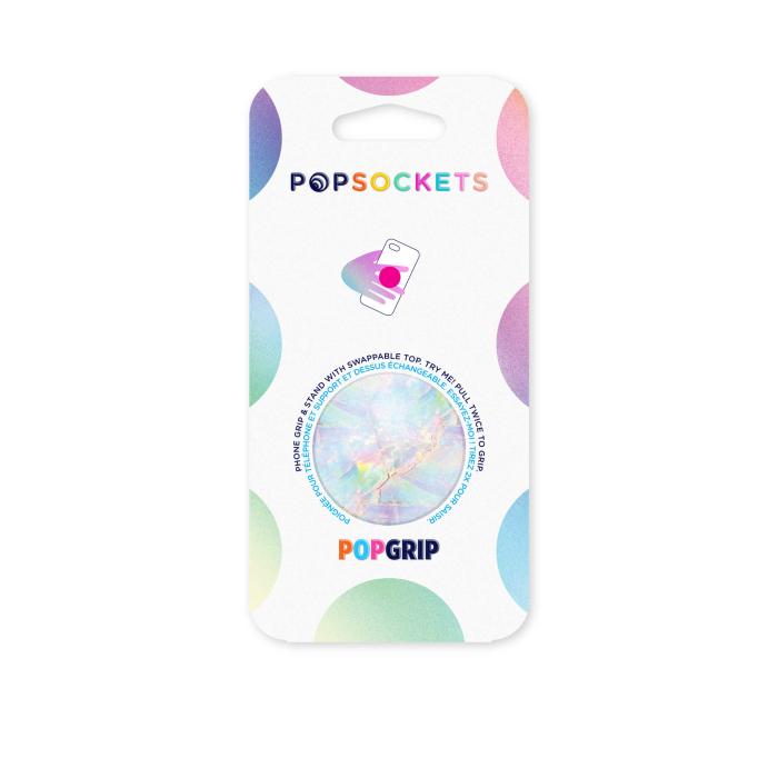 Bild 2, PopSockets PopSockets Avtagbart Grip med Ställfunktion Opal - Teknikhallen.se