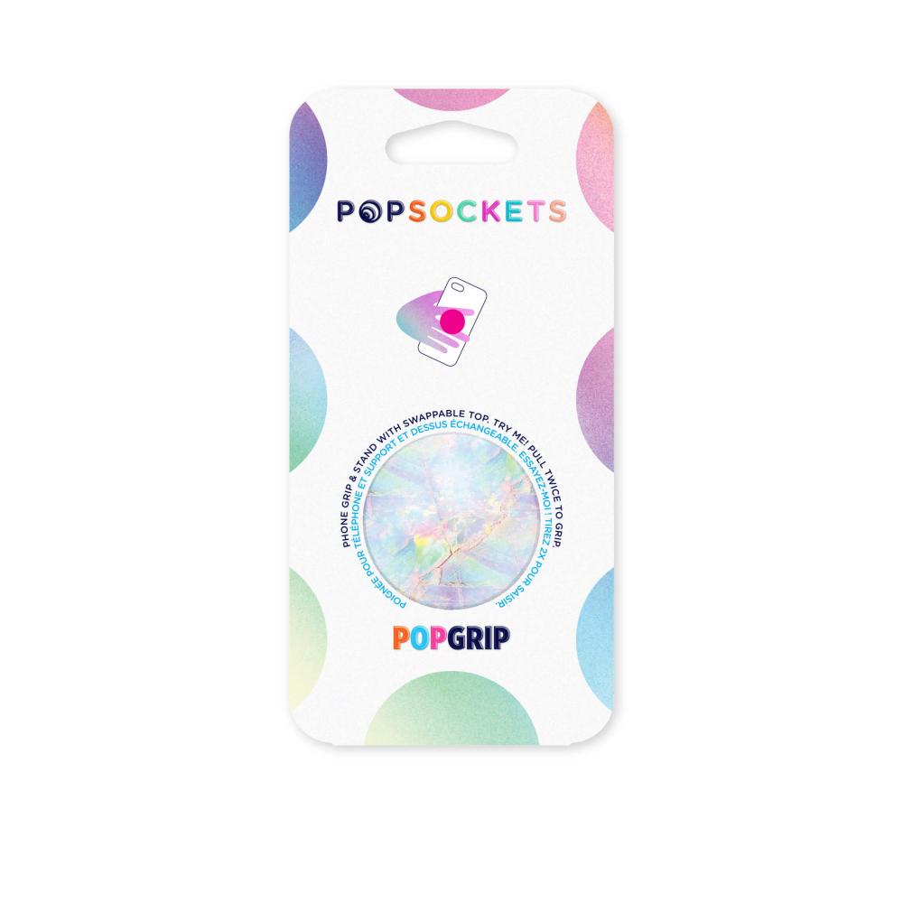 PopSockets PopSockets Avtagbart Grip med Ställfunktion Opal - Teknikhallen.se