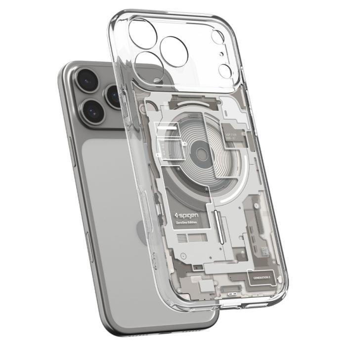 Bild 5, Spigen Spigen iPhone 18 Pro / 17 Pro Skal MagSafe Zero One Titanium - Teknikhallen.se