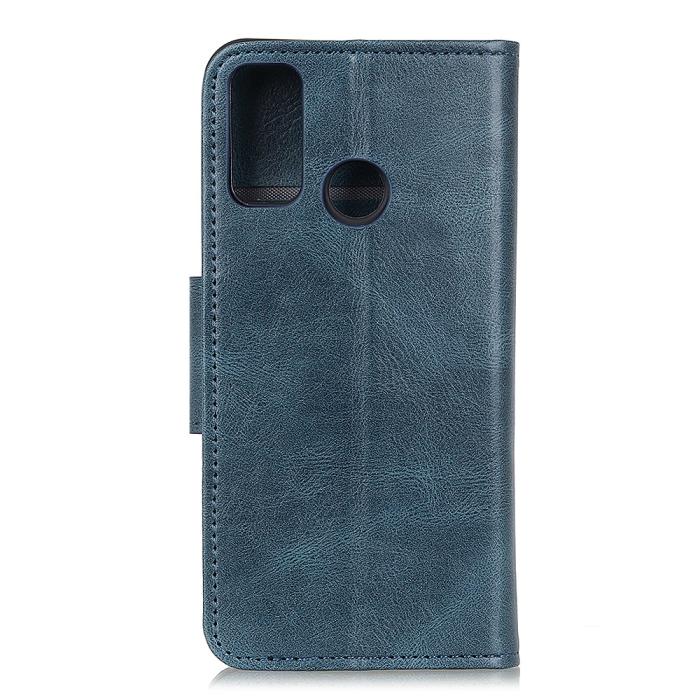 Bild 2,  Xiaomi Redmi 9C Fodral Crazy Horse Läder Blå - Teknikhallen.se