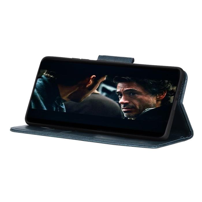 Bild 5,  Xiaomi Redmi 9C Fodral Crazy Horse Läder Blå - Teknikhallen.se