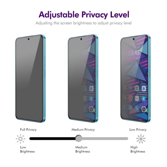 Bild 4, ENKAY ENAKY Xiaomi 14T Pro/14T Skärmskydd Heltäckande Privacy - Teknikhallen.se