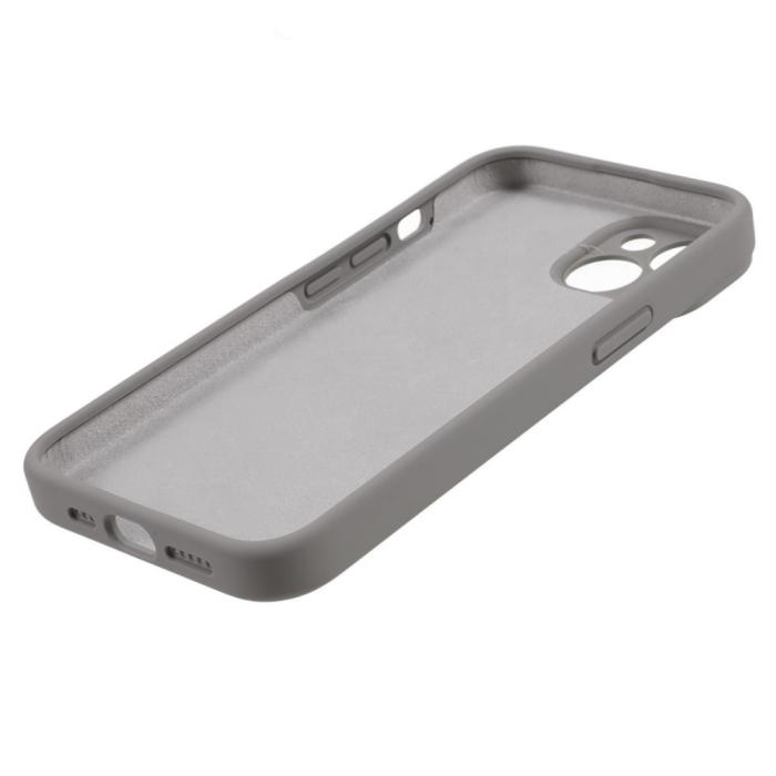 Bild 6,  iPhone 15 Plus Skal Liquid Silikon Grå - Teknikhallen.se