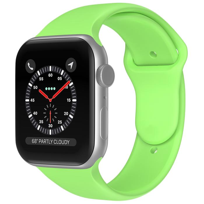 Bild 2, ColorPop Apple Watch 38/40/41/42 mm Silikon Armband (M/L) Grön - Teknikhallen.se