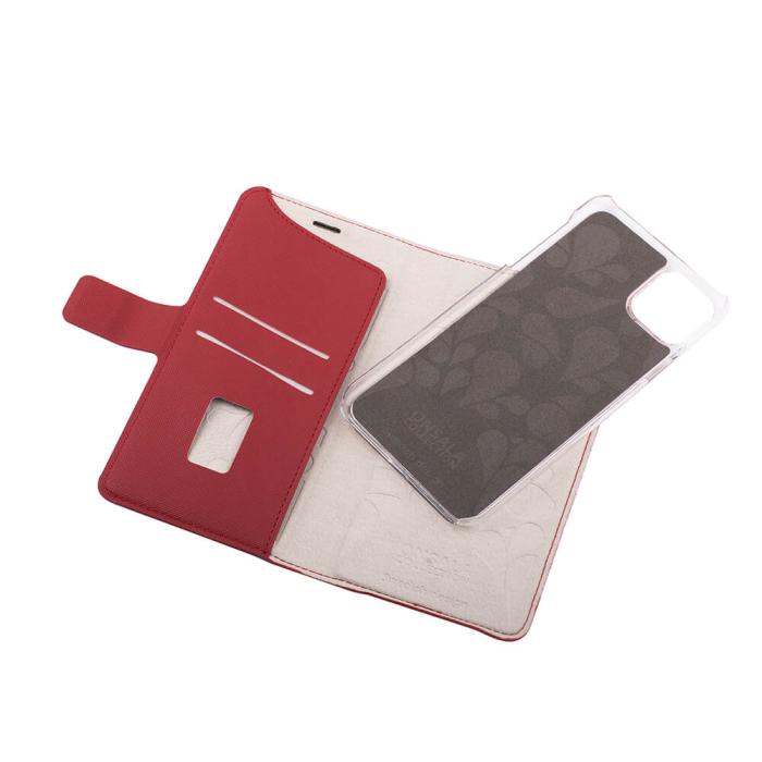 Bild 5, Onsala ONSALA iPhone 11 Pro Max 2in1 Magnet Fodral / Skal Saffiano Red - Teknikhallen.se