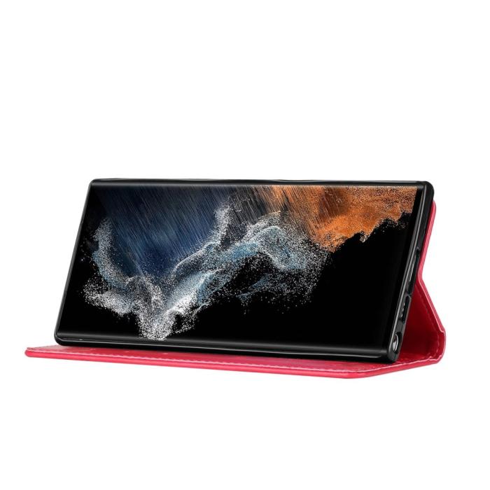 Bild 5,  Samsung Galaxy S23 Ultra Fodral Med Tryck Röd - Teknikhallen.se