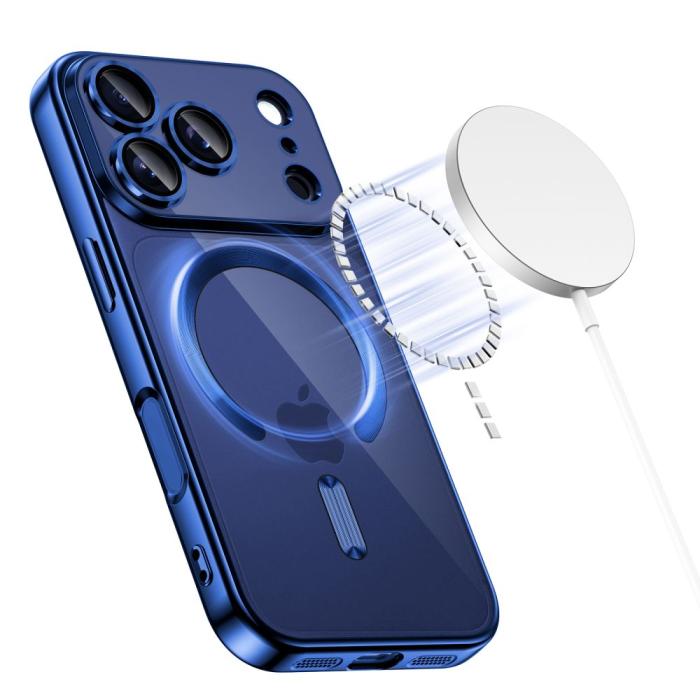 Bild 3, Tech-Protect Tech-Protect iPhone 17 Pro Skal MagSafe MagFlex Deep Blue - Teknikhallen.se