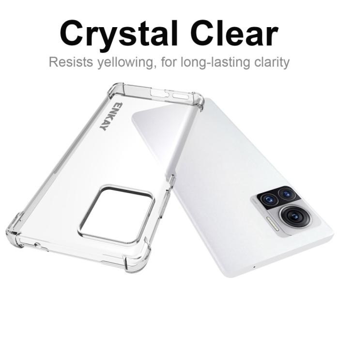 Bild 5, ENKAY ENKAY Motorola Edge 30 Ultra 5G Skal Shockproof TPU Transparent - Teknikhallen.se