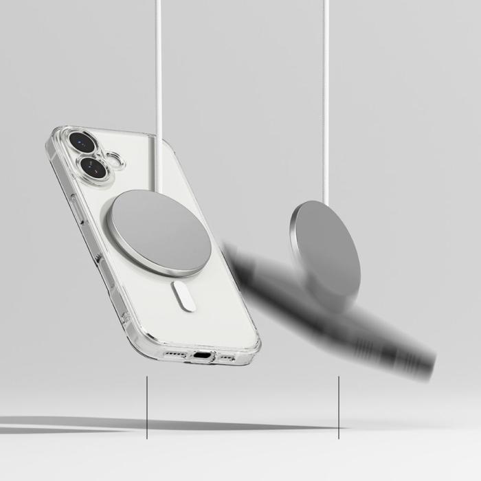 Bild 6, Ringke Ringke iPhone 17 Skal MagSafe Fusion Transparent - Teknikhallen.se